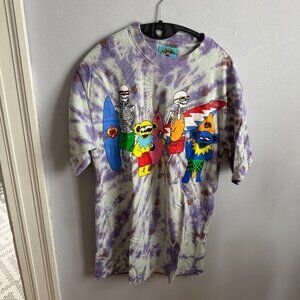 Chinatown market X Grateful Dead purple tie dye dead can surf t shirt